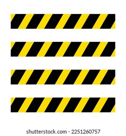 plantilla de diseño de vectores de icono de cinta de barricada en fondo blanco