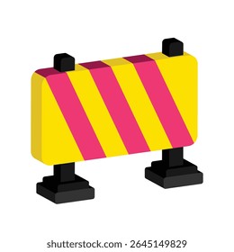 Barricade Vector style icon. Eps 10 file