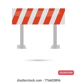 Barrier of access restriction color flat icon for web and mobile design - Shutterstock ID 776603896