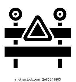 Elemento de icono de alerta de barrera para diseño