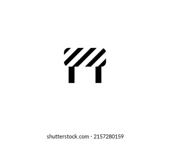 Barrier, Barricade, Under Construction isolated realistic vector icon. Roadwork road sign illustration icon