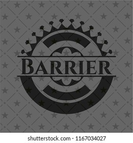 Barrier black badge