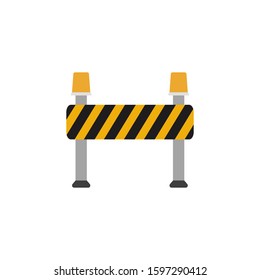 Barrier construction vector icon on a white background