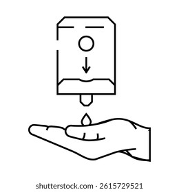 barrier cream ppe protective equipment line icon vector. barrier cream ppe protective equipment sign. isolated contour symbol black illustration