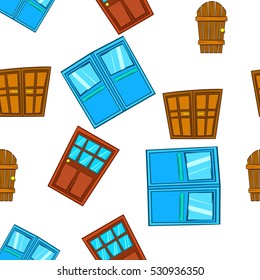 Barrier door pattern. Cartoon illustration of barrier door vector pattern for web