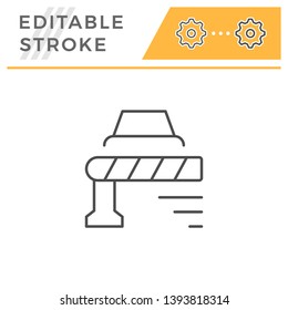 Barrier editable stroke line icon