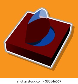 The barrier film for tattoo machines on a colored background. Tattoo Accessory.