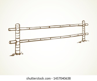 Barrier for horse racing. Vector drawing