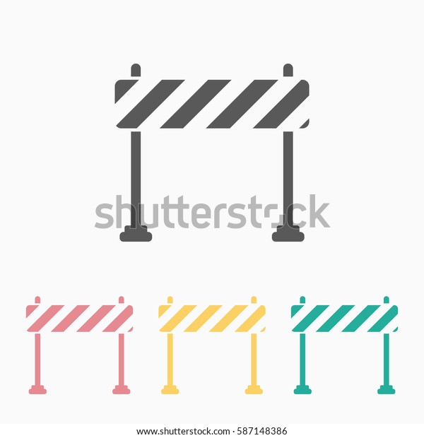 Barrier Icon Stock Vector (Royalty Free) 587148386