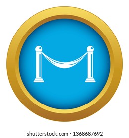 Barrier icon blue vector isolated on white background for any design