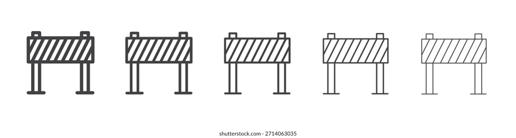 Barreira design ícone, logotipo, aplicativo, UI. Ilustração vetorial, EPS