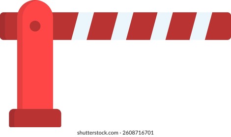 Barrier Icon Flat Vector Illustration