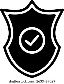 Ilustración vectorial de glifo de icono de barrera