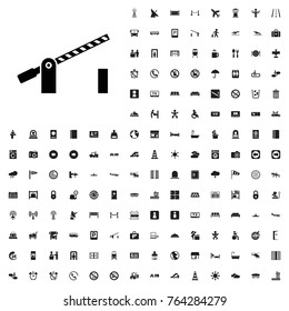 Barrier icon illustration isolated vector sign symbol. airport icons set for web and mobile.