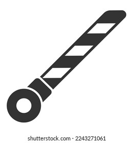 Barrier - icon, illustration on white background, glyph style