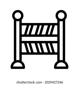 gráfico vectorial de ilustración de icono de barrera