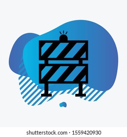 barrier icon isolated on background
