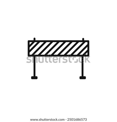 barrier icon isolated on white background