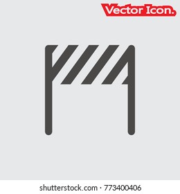 barrier icon isolated sign symbol and flat style for app, web and digital design. Vector illustration.