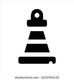 barrier icon modern illustration art design black and white silhouette with bold outline 