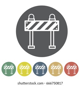 Barrier icon set.Vector illustration
