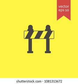 barrier. barrier icon. sign design. Vector EPS 10.