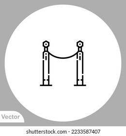 Barrier icon sign vector,Symbol, logo illustration for web and mobile