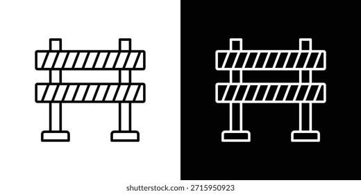 Barrier icon. Simple flat symbol. Perfect Black outline pictogram illustration
