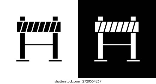 Barrier icon. Simple high quality pictogram. Modern solid style