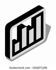 barrier icon symbol isometric - Vector