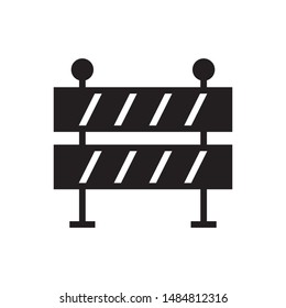 Barrier icon in trendy flat style design. Vector graphic illustration. Suitable for website design, logo, app, and ui. EPS 10.
