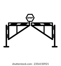 Barrier icon vector design illustration