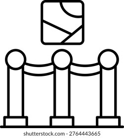 Barrier Icon Vector Element line icon design vector icons
