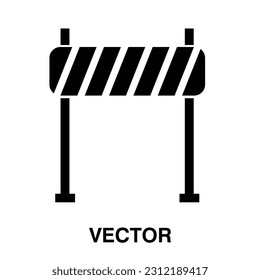 icono de barrera vector ilustración plana sobre fondo blanco..eps