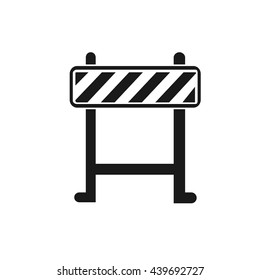 Barrier icon Vector. Flat vector illustration in black on white background. EPS 10