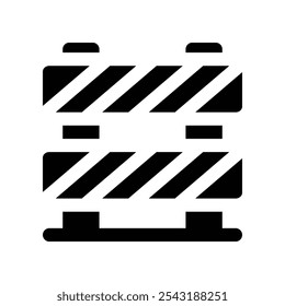 barrier icon. vector glyph icon for your website, mobile, presentation, and logo design.