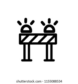 Barrier icon, vector illustration. Flat design style. vector barrier icon illustration isolated on white background, barrier icon Eps10. barrier icons graphic design vector symbols.