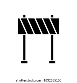 Barrier icon, vector illustration. Flat design style. vector barrier icon illustration isolated on white background, barrier icon Eps10. barrier icons graphic design vector symbols.