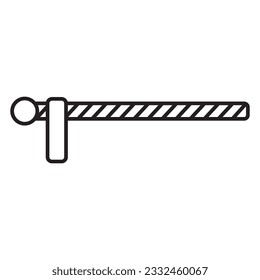 diseño de logotipo de ilustración de vector de icono de barrera