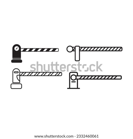 barrier icon vector illustration logo deisgn