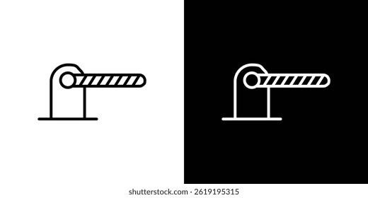Barrier icon. vector illustration, pictogram isolated. editable