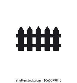 barrier icon vector logo template, fence icon