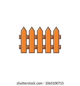 barrier icon vector logo template, fence icon 