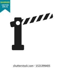 barrier icon vector logo template