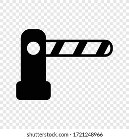 Barrier-Symbol-Vektorgrafik auf transparentem Raster