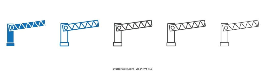 Barrier icon vector set collection for web