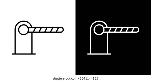 Barrier icon vector simple element illustration editable