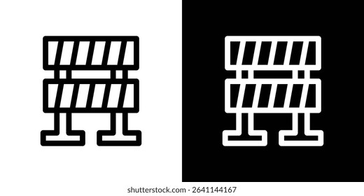 Barrier icon vector simple element illustration editable