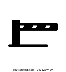 Ilustración de diseño de Vector de icono de barrera