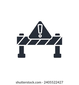 icono de barrera. vector.Curso editable.Signo de estilo lineal para uso de diseño web,logotipo.Ilustración de símbolo.